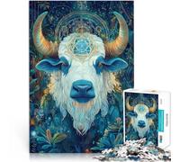 Puzzle da 1000 pezzi per adolescenti Bestia mitologica Toro Giocattoli per l'intrattenimento in famiglia Adatto per la decorazione del desktop 52x38cm