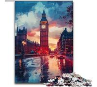 Puzzle da 1000 pezzi per adolescenti, Big Ben a Londra, gioco intellettuale giocattolo che rafforza l'amore tra coppie dai 14 anni in su (dimensioni 26x38cm)