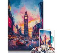 Puzzle da 1000 pezzi per adolescenti Big Ben a Londra Puzzle per adulti, apprendimento educativo Ideale come regalo per tutta la famiglia (dimensioni 38x26cm)
