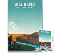 Puzzle da 1000 pezzi per adolescenti Big Bend National Park Gioco impegnativo Giocattoli Decorazioni per la casa Regali di Babbo Natale segreto Dimensioni 38x26cm
