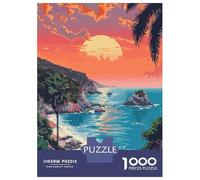 Puzzle Da 1000 Pezzi Per Adolescenti Big Sur Beach Pixel Art Puzzle Per Adolescenti Giocattoli Fai Da Te Corsa Di Velocità Manuale Regali Unici Per Compleanno E Natale 38x26cm/1000pcs