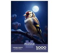 Puzzle Da 1000 Pezzi Per Adolescenti Bird Goldfinch Moonlight Puzzle Per Adulti Giocattoli Antistress Regalo Di Compleanno Regali Di Natale Per Compleanno 70x50cm/1000pcs