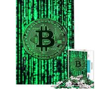 Puzzle da 1000 pezzi per adolescenti Bitcoin criptovalute codici hacker puzzle per adulti giocattoli fai da te regalo di compleanno per amici e familiari (dimensioni 50x75cm)