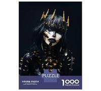 Puzzle Da 1000 Pezzi Per Adolescenti Black And Gold Dark Queen Puzzle Per Adulti Giochi Per Famiglie Vacanze in Casa Passatempo Regali Unici Per Compleanni E Regali 52x38cm/1000pcs