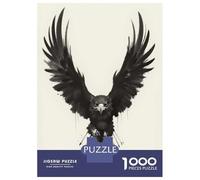 Puzzle Da 1000 Pezzi Per Adolescenti Black And White Eagle Puzzle Per Adulti Gioco Pratico Vacanza A Casa Passa Il Tempo Aiuta Ad Allenare Il Cervello 38x26cm/1000pcs