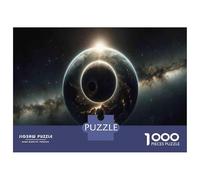 Puzzle Da 1000 Pezzi Per Adolescenti Black Hole Eclipse Puzzle Per Adulti Gioco Pratico Vacanza A Casa Passa Il Tempo Aiuta Ad Allenare Il Cervello 38x26cm/1000pcs