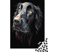 Puzzle Da 1000 Pezzi Per Adolescenti Black Labrador Retriever Dog Adolescenti Puzzle Giochi Rilassanti Difficili Regali Difficili Per Amici E Familiari 52x38cm/1000pcs
