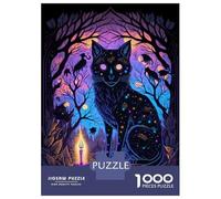 Puzzle Da 1000 Pezzi Per Adolescenti Black Light Cat 24 Puzzle Per Adolescenti Gioco Per Famiglie Migliora La Memoria Regali Unici Per Compleanno E Natale 38x26cm/1000pcs