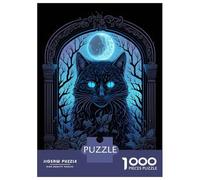 Puzzle Da 1000 Pezzi Per Adolescenti Black Light Cat 3 Puzzle Per Adulti Gioco Pratico Taglio Di Precisione Ottimo Regalo Per I Giocatori 70x50cm/1000pcs