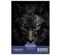 Puzzle Da 1000 Pezzi Per Adolescenti Black Wolf of Luxury Puzzle Per Adolescenti Giochi Per Famiglie Sfida Difficile Regali Di Compleanno E Unici 38x26cm/1000pcs