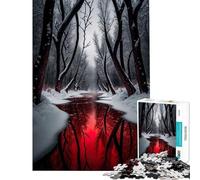 Puzzle da 1000 pezzi per adolescenti Blood River Aiuta l'esercizio cerebrale Presenta per donne Giochi per famiglie dai 14 anni in su Gioco di puzzle offerto (38x52cm)