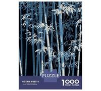 Puzzle Da 1000 Pezzi Per Adolescenti Blue Bamboo Forest Illustration Puzzle Per Adulti Gioco Rompicapo Difficile Divertente Attività A Casa 70x50cm/1000pcs