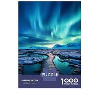 Puzzle Da 1000 Pezzi Per Adolescenti Blue Northern Lights Lake Puzzle Per Adulti Gioco Pratico Sfida Difficile Regali Per Amici E Familiari 70x50cm/1000pcs