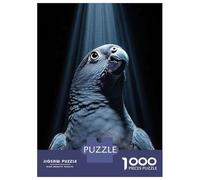 Puzzle Da 1000 Pezzi Per Adolescenti Blue Parrot Portrait with Dramatic Lighting Puzzle Per Adulti Gioco Pratico Sfida Difficile Regali Per Amici E Familiari 52x38cm/1000pcs