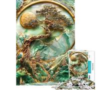 Puzzle da 1000 pezzi per adolescenti Bosco Sacro di Inari arte Kintsugi puzzle per adulti giochi divertenti per tutta la famiglia regalo antistress (dimensioni 38x52cm)