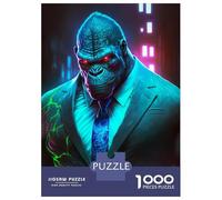 Puzzle Da 1000 Pezzi Per Adolescenti Boss Gorilla in Suit Adolescenti Puzzle Giochi Rilassanti Difficili Regali Difficili Per Amici E Familiari 52x38cm/1000pcs