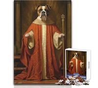 Puzzle da 1000 pezzi per adolescenti Boxer Dog The Pope Rilassante Tempo libero Preciso Interlock Precisione Giocattolo Dimensioni 50x75cm