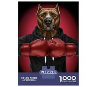 Puzzle Da 1000 Pezzi Per Adolescenti Boxer Pit Bull Terrier Puzzle Per Adulti Gioco Per Famiglie Decorazione Perfetta Attività Divertenti A Casa 70x50cm/1000pcs