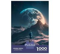 Puzzle Da 1000 Pezzi Per Adolescenti Boy Looking at The Moon Puzzle Per Adulti Gioco Rompicapo Analisi E Logica Aiuta Ad Allenare Il Cervello 52x38cm/1000pcs