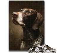 Puzzle da 1000 pezzi per adolescenti, Bracco tedesco a pelo corto, per età 14+, gioco a quiz, attività divertenti da fare a casa, regalo di compleanno, regali da viaggio, 26x38cm