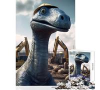Puzzle da 1000 pezzi per adolescenti Brachiosauro Costruzione Giocattoli antistress Regali per donne Uomini Gioco impossibile Interessante riduzione dello stress Dimensioni 50x75cm