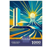 Puzzle Da 1000 Pezzi Per Adolescenti Brasilia, Brazil Travel Puzzle Per Adolescenti Gioco Pratico Decorazione Perfetta Per È Ideale Come Regalo 70x50cm/1000pcs