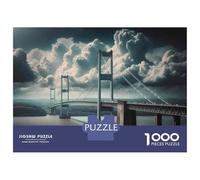 Puzzle Da 1000 Pezzi Per Adolescenti Bridge to Nowhere Surreal Landscape Puzzle Per Adulti Giochi Rilassanti Taglio Di Precisione Regali Unici Per Compleanni E Occasioni Speciali 38x26cm/1000pcs