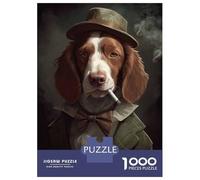 Puzzle Da 1000 Pezzi Per Adolescenti Brittany Spaniel Gangster Puzzle Per Adulti Gioco Pratico Vacanza A Casa Passa Il Tempo Aiuta Ad Allenare Il Cervello 70x50cm/1000pcs