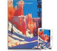 Puzzle da 1000 pezzi per adolescenti Bryce Canyon Family Fun & Game Night Difficile Giocattoli antistress Dimensioni 38x52cm