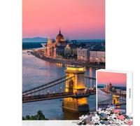 Puzzle da 1000 pezzi per adolescenti Budapest Decorazione per la casa Giocattoli Opere d'arte Regalo Giochi divertenti Allena il tuo cervello e le tue mani Dimensioni 38x52cm