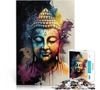 Puzzle da 1000 pezzi per adolescenti Buddha della geometria sacra Giocattoli da gioco Ogni pezzo è unico - Gioco divertente e stimolante per tutta la famiglia 70x100cm