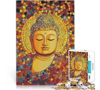 Puzzle da 1000 pezzi per adolescenti Buddha nei pensieri dell'arte Gioco a quiz Ogni pezzo è unico - Gioco divertente e stimolante per tutta la famiglia 38x26cm