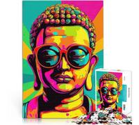Puzzle da 1000 pezzi per adolescenti Buddha Popart - Esplosione Zen Pop Giochi educativi fai da te perché è ideale come regalo per tutta la famiglia 38x26cm
