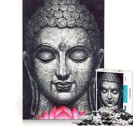 Puzzle da 1000 pezzi per adolescenti, Buddha, Zen, Yoga, Studio d'arte, giocattolo fai da te, interazione genitore-figlio, compleanno e altre occasioni 38x26cm