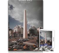 Puzzle da 1000 pezzi per adolescenti Buenos Aires Gioco educativo per famiglie Sfida difficile Regalo divertente Dimensioni 38x26cm