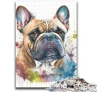 Puzzle da 1000 pezzi per adolescenti Bulldog francese Gioco stimolante Giocattoli per È ideale come regalo per tutta la famiglia 26x38cm