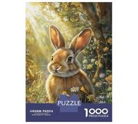 Puzzle Da 1000 Pezzi Per Adolescenti Bunny in Bloom-3 Puzzle Per Adolescenti Gioco Per Famiglie Migliora La Memoria Regali Unici Per Compleanno E Natale 52x38cm/1000pcs
