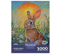 Puzzle Da 1000 Pezzi Per Adolescenti Bunny in Bloom-5 Puzzle Per Adolescenti Giochi Rilassanti Decorazione Perfetta Gioco Stimolante Regali 38x26cm/1000pcs