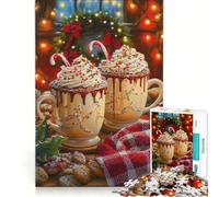 Puzzle da 1000 pezzi per adolescenti Buon Natale Decorazione da parete Giocattolo per passare il tempo durante le vacanze Per rafforzare l'amore tra le coppie 38x26cm