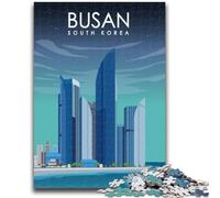 Puzzle da 1000 pezzi per adolescenti Busan Corea del Sud 1000 pezzi per adolescenti, regali di Babbo Natale segreto per età 14 anni in su (26x38cm)