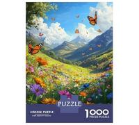 Puzzle Da 1000 Pezzi Per Adolescenti Butterflies in Bloom Puzzle Per Adolescenti Gioco Rompicapo Regali Per Donne Attività Divertenti A Casa 70x50cm/1000pcs