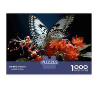 Puzzle Da 1000 Pezzi Per Adolescenti Butterfly on Orange Flowers-2 Puzzle Per Adulti Gioco Pratico Sfida Difficile Sfida Educativa 70x50cm/1000pcs