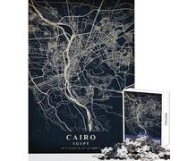 Puzzle da 1000 pezzi per adolescenti Cairo Egitto giochi rilassanti decorazione per la casa giocattoli per la decorazione della casa interazione genitore-figlio (38x52cm)