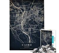Puzzle da 1000 pezzi per adolescenti Cairo Egitto Puzzle per adulti gioco per famiglie sfida difficile da completare (dimensioni 38x52cm)