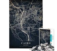 Puzzle da 1000 pezzi per adolescenti Cairo Egitto rompicapo per adulti sfida impegnativa regalo per amici e familiari (dimensioni 50x75cm)