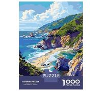 Puzzle Da 1000 Pezzi Per Adolescenti California Coast Pixel Puzzle Per Adulti Gioco Pratico Assemblaggio Di Modelli Regali Unici Per Compleanni E Occasioni Speciali 70x50cm/1000pcs
