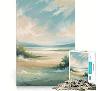 Puzzle da 1000 pezzi per adolescenti Calm Horizons Tight Fit Play Mind Skill Fun Leisure Fun Time Christmas Home Art (50x75cm)