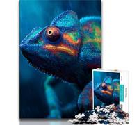 Puzzle da 1000 pezzi per adolescenti Camaleonte, aiuta il cervello ad allenarsi, giocattoli avvincenti per coltivare la pazienza, decorazione perfetta (75x50cm)