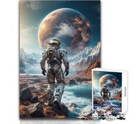 Puzzle da 1000 pezzi per adolescenti "Camminando nel cosmo", ideale per momenti di relax, giocattolo da gioco con fustellatura di precisione, dimensioni 38x52cm