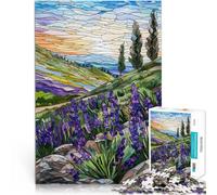 Puzzle da 1000 pezzi per adolescenti Campi di lavanda all'alba Giocattolo educativo per l'apprendimento Collezione di artisti, Belle arti 38x26cm